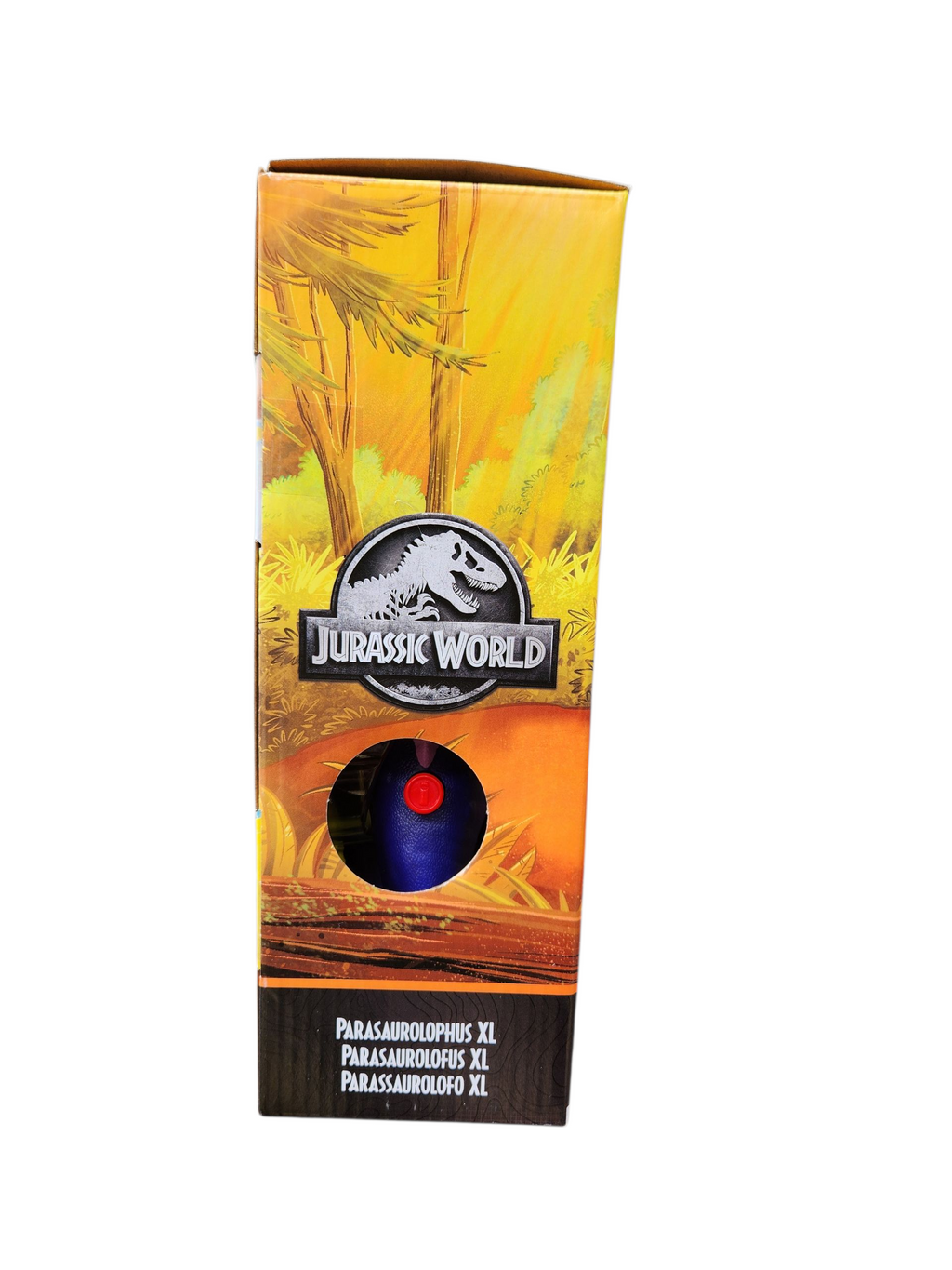 Imaginext Jurassic World Deluxe XL with Sounds and light  up Purple Dinosaur Toy for Kids