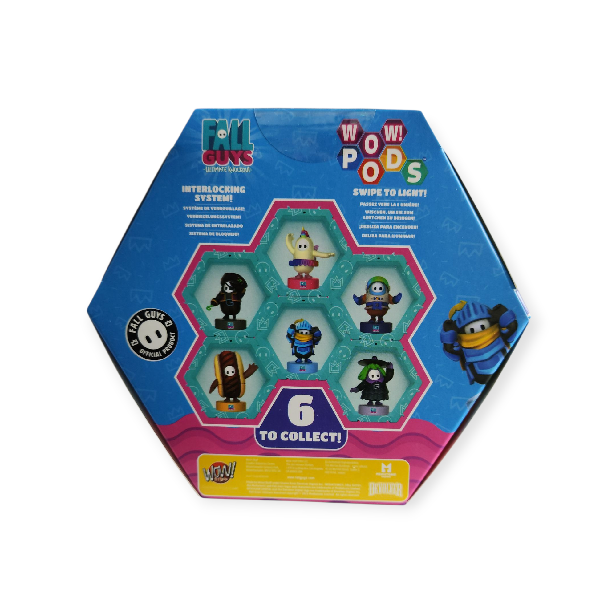 WOW! PODS Fall Guys Ultimate Knockout Palatin Light-up Bobble-Head Figure Official Merchandise Collectibles Toys Gifts for Fans