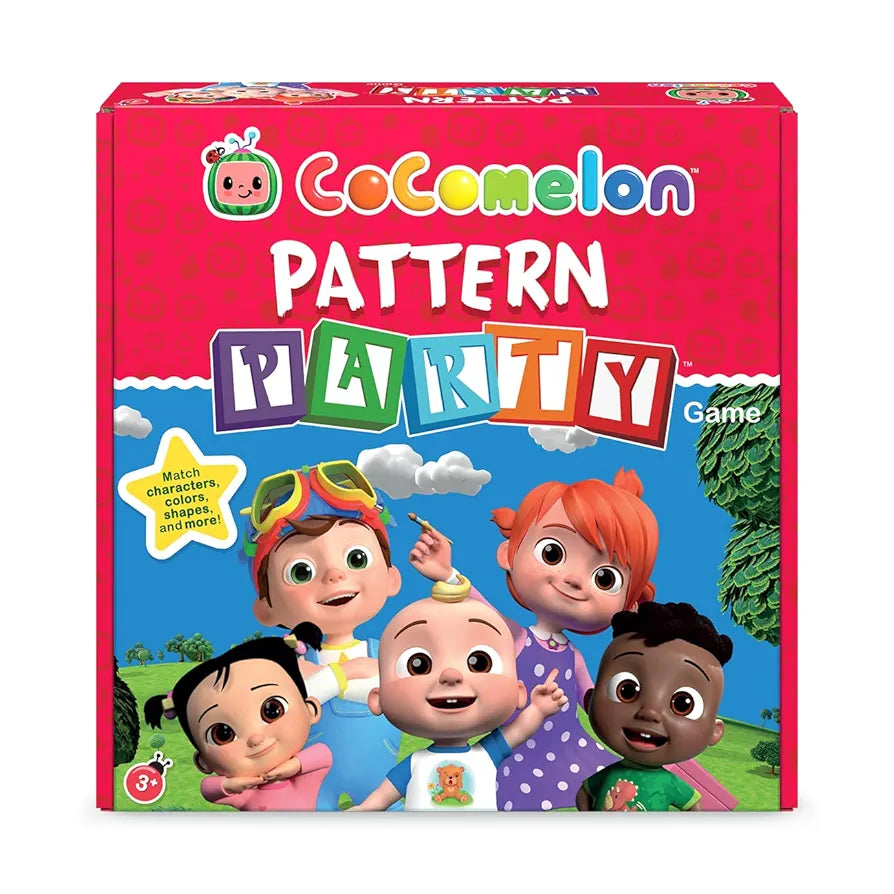 CoComelon Pattern Party Game for Ages 3+ - Match Characters Colors Shapes and More Fun Learning Toy