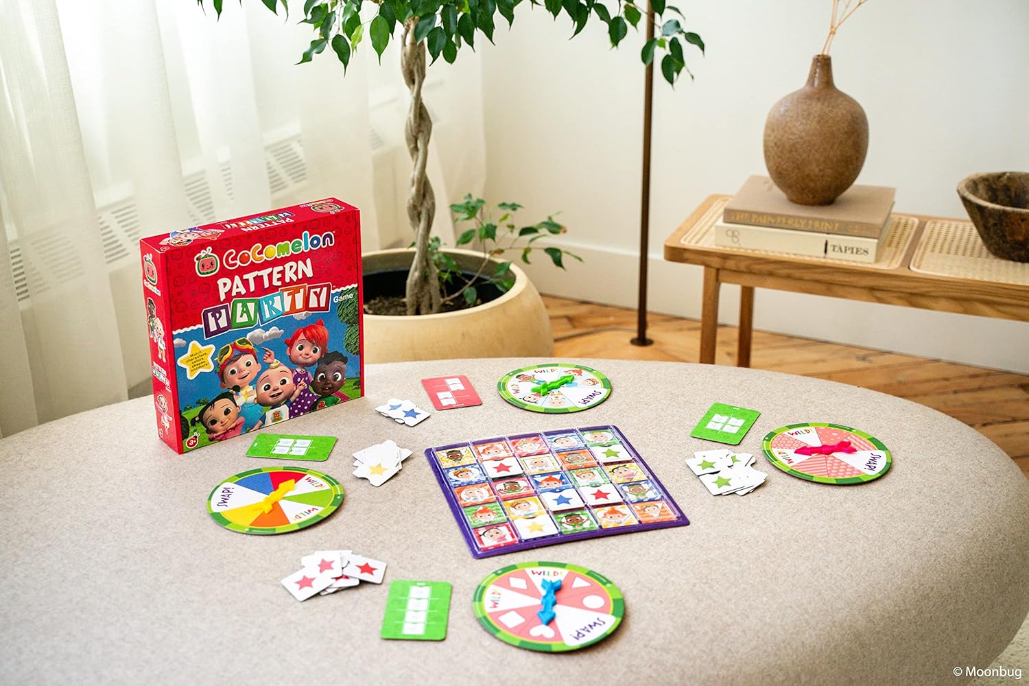 CoComelon Pattern Party Game for Ages 3+ - Match Characters Colors Shapes and More Fun Learning Toy