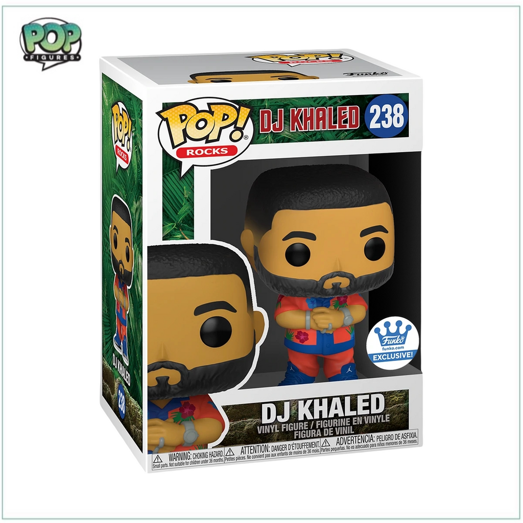 Funko DJ Khaled Vinyl Figure Pop Rocks Collection Iconic Style Vibrant Design Collectible Toy for Fans Not Suitable Under 36 Months