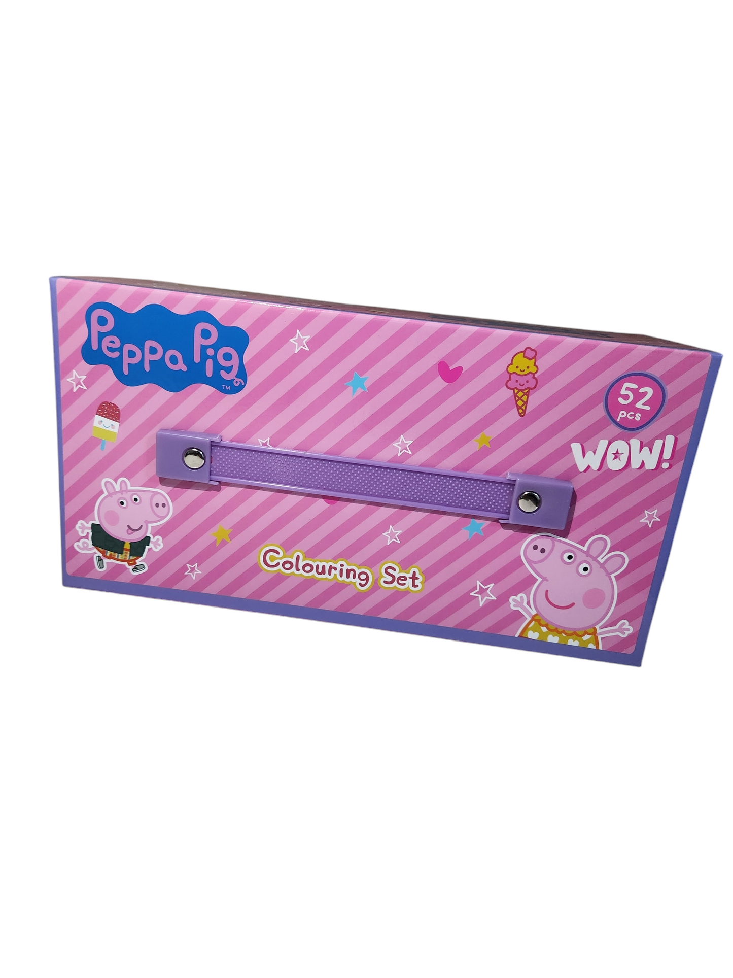 Official peppa pig colouring set- 52 piece