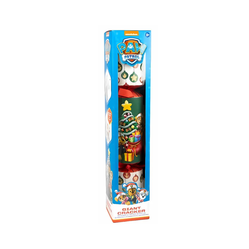 Paw Patrol Giant Christmas Cracker Jumbo Family Cracker 55cm Extra Large Novelty Xmas Cracker for Festive Atmosphere