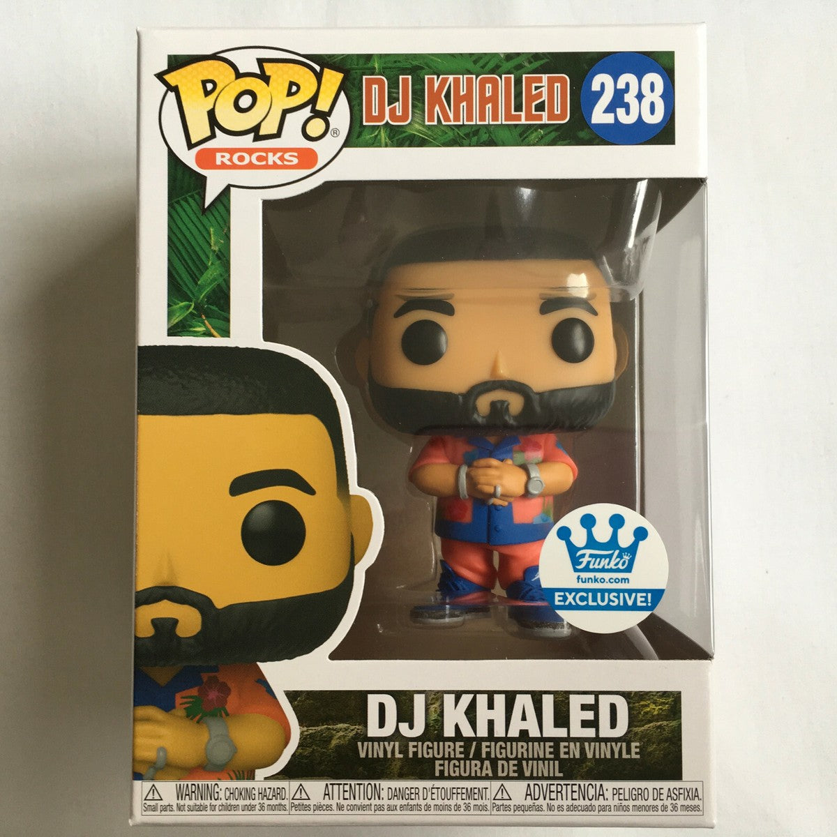 Funko DJ Khaled Vinyl Figure Pop Rocks Collection Iconic Style Vibrant Design Collectible Toy for Fans Not Suitable Under 36 Months